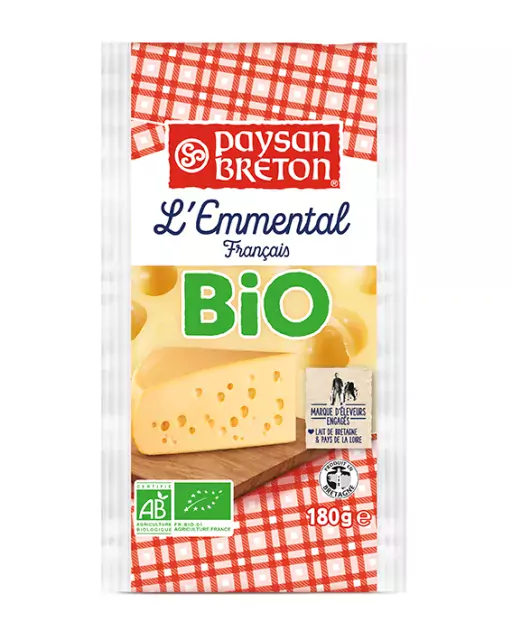 Organic Emmental Portions Paysan Breton