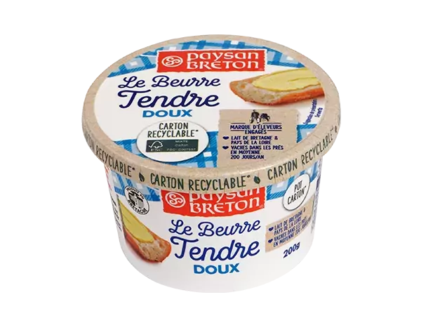 Unsalted Spreadable Butter Tub Paysan Breton