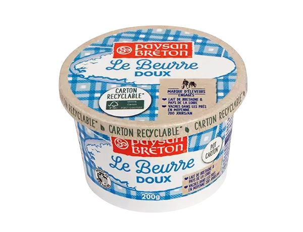 Unsalted Butter Tub Paysan Breton