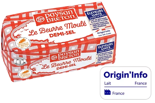 Le Beurre Demi-Sel Moulé Paysan Breton