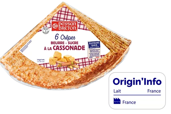 crêpes beurre sucre à la cassonade Paysan Breton