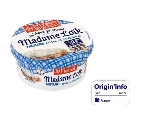Fromage Fouetté Madame Loïk Nature au sel de guérande