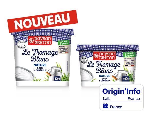 fromages blancs nature paysan breton