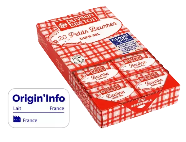 Halfgezouten boter in miniformaat