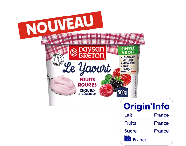 yaourt fruits rouges paysan breton