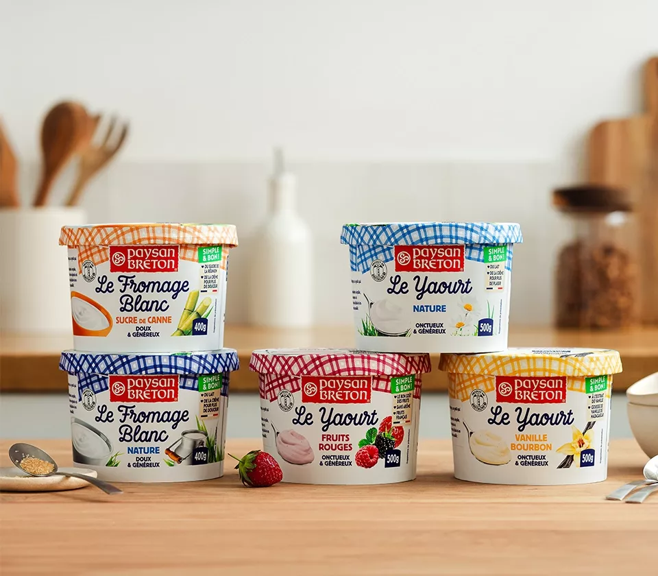 yaourts et fromages blancs paysan breton