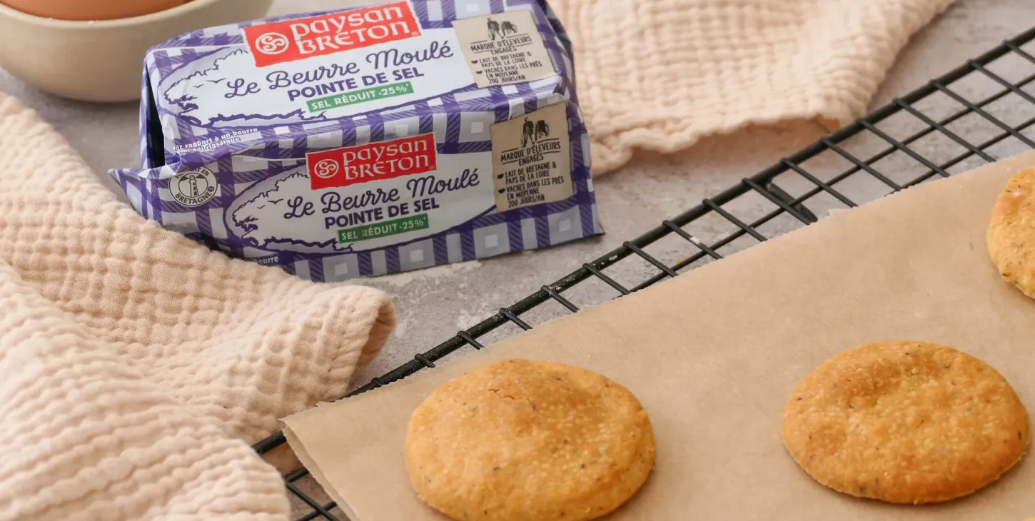 recette beurre moulé pointe de sel paysan breton