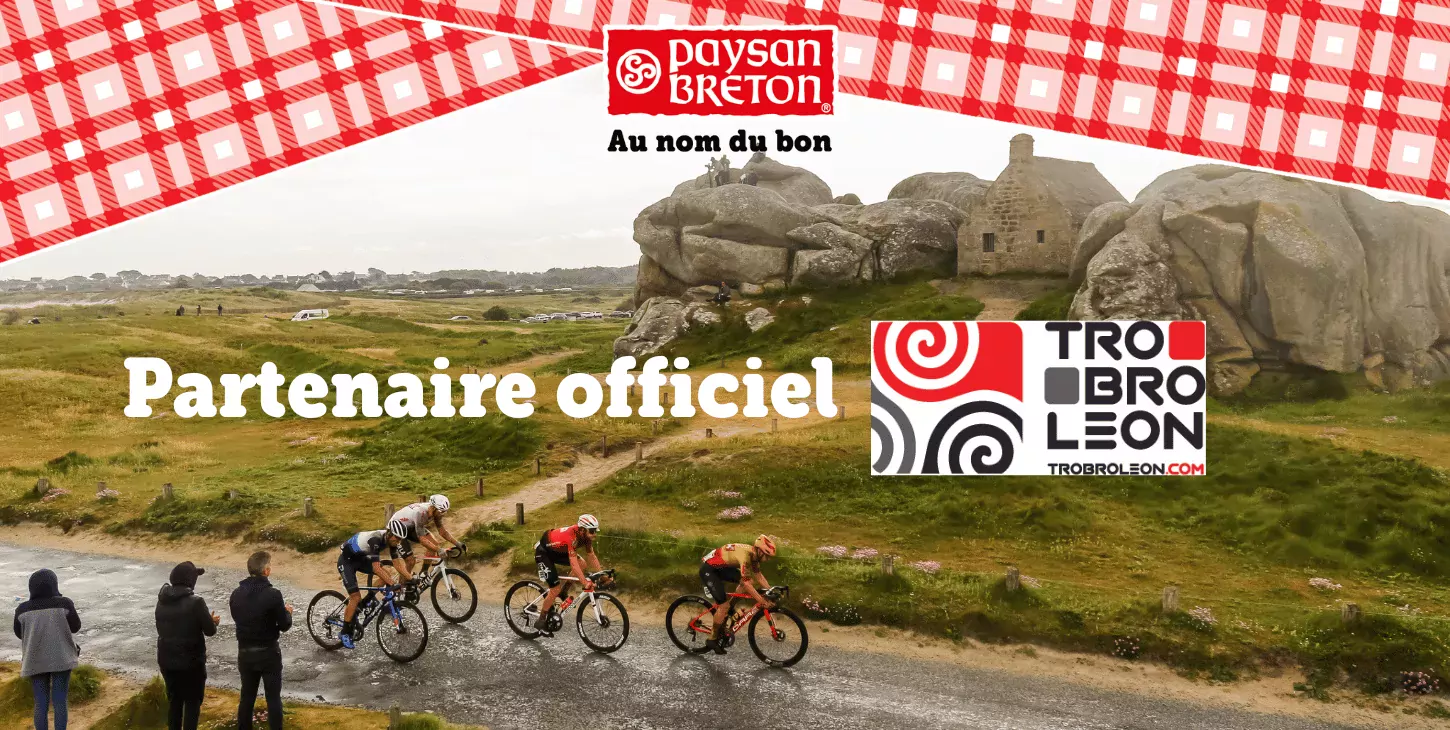 Partenariat course cycliste trop bro leon paysan breton