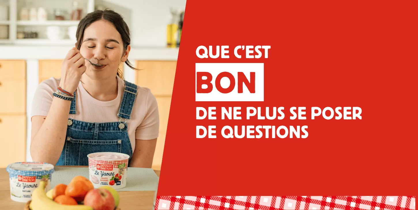 publicité paysan breton yaourts et fromages blancs 