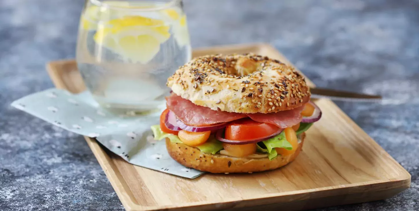 The multicolored summer bagel