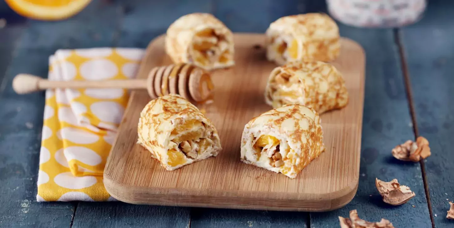 Crêpes sucrées-salées, roulées au Fromage Fouetté Madame Loïk