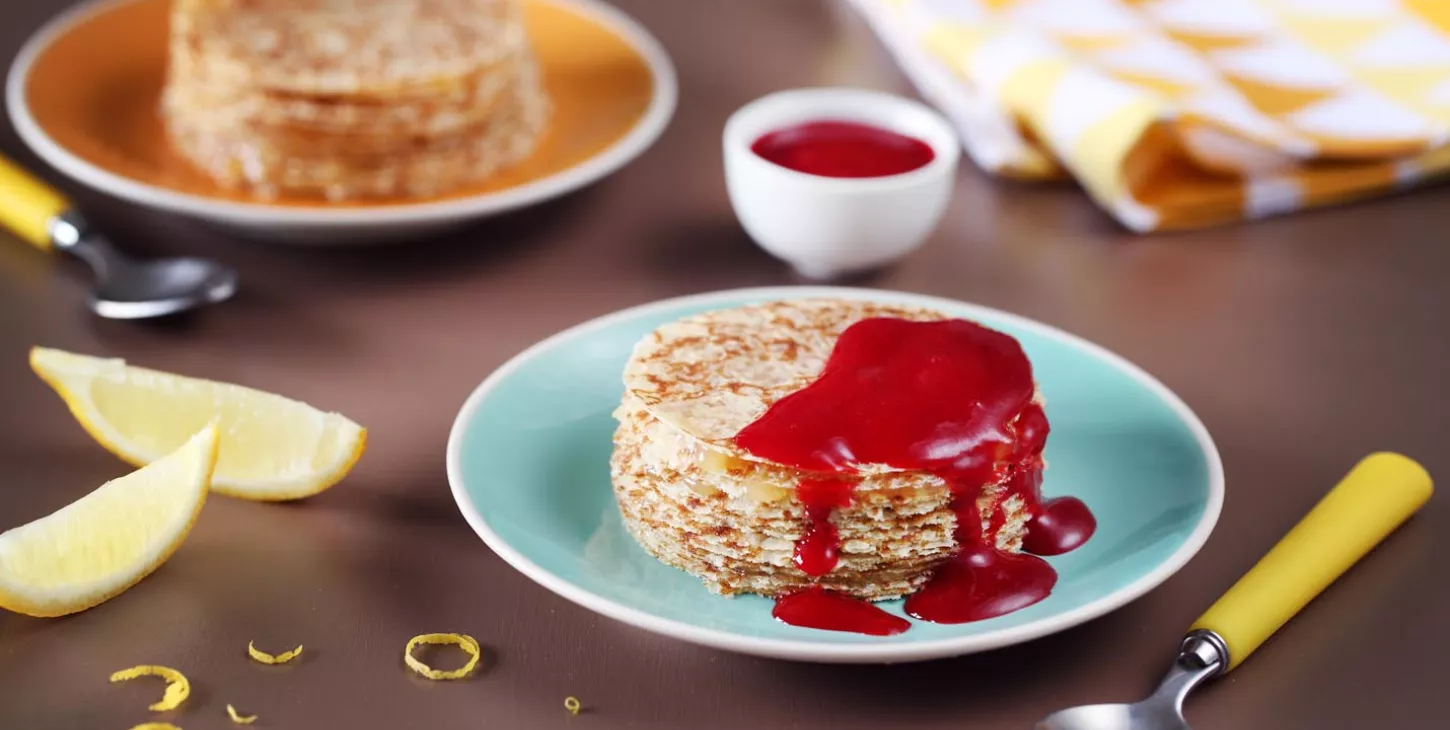 Petits gâteaux de Crêpes La Vanillée au citron