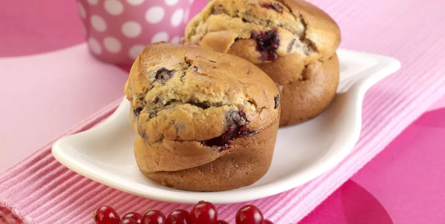 Muffins aux fruits rouges