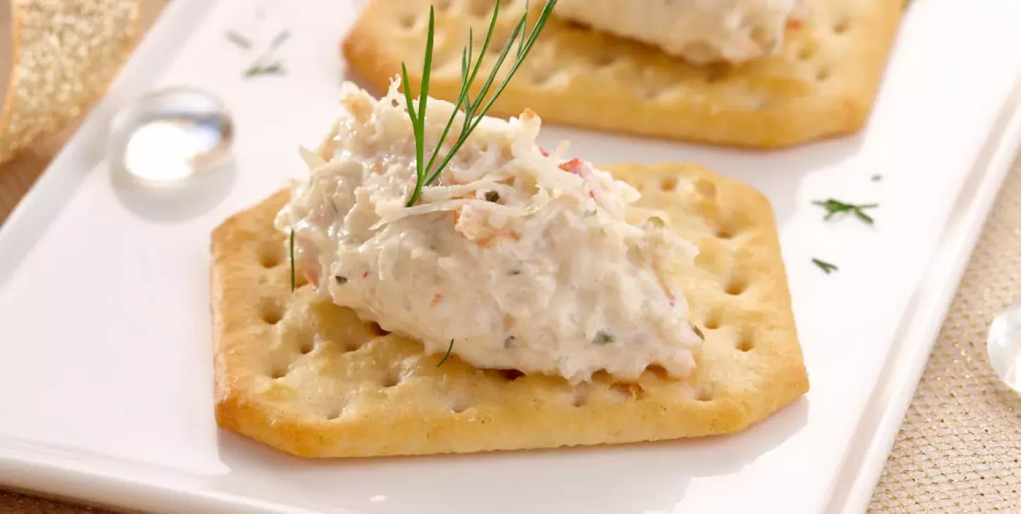 Quenelles de crabe et Fromage Fouetté