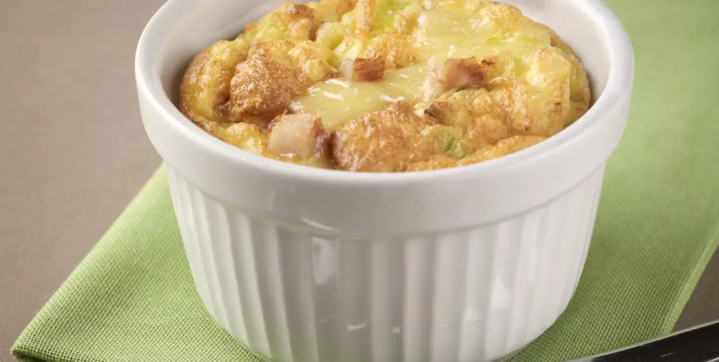 Recette Soufflé pomme de terre, poireaux, poulet camembert BD Paysan Breton