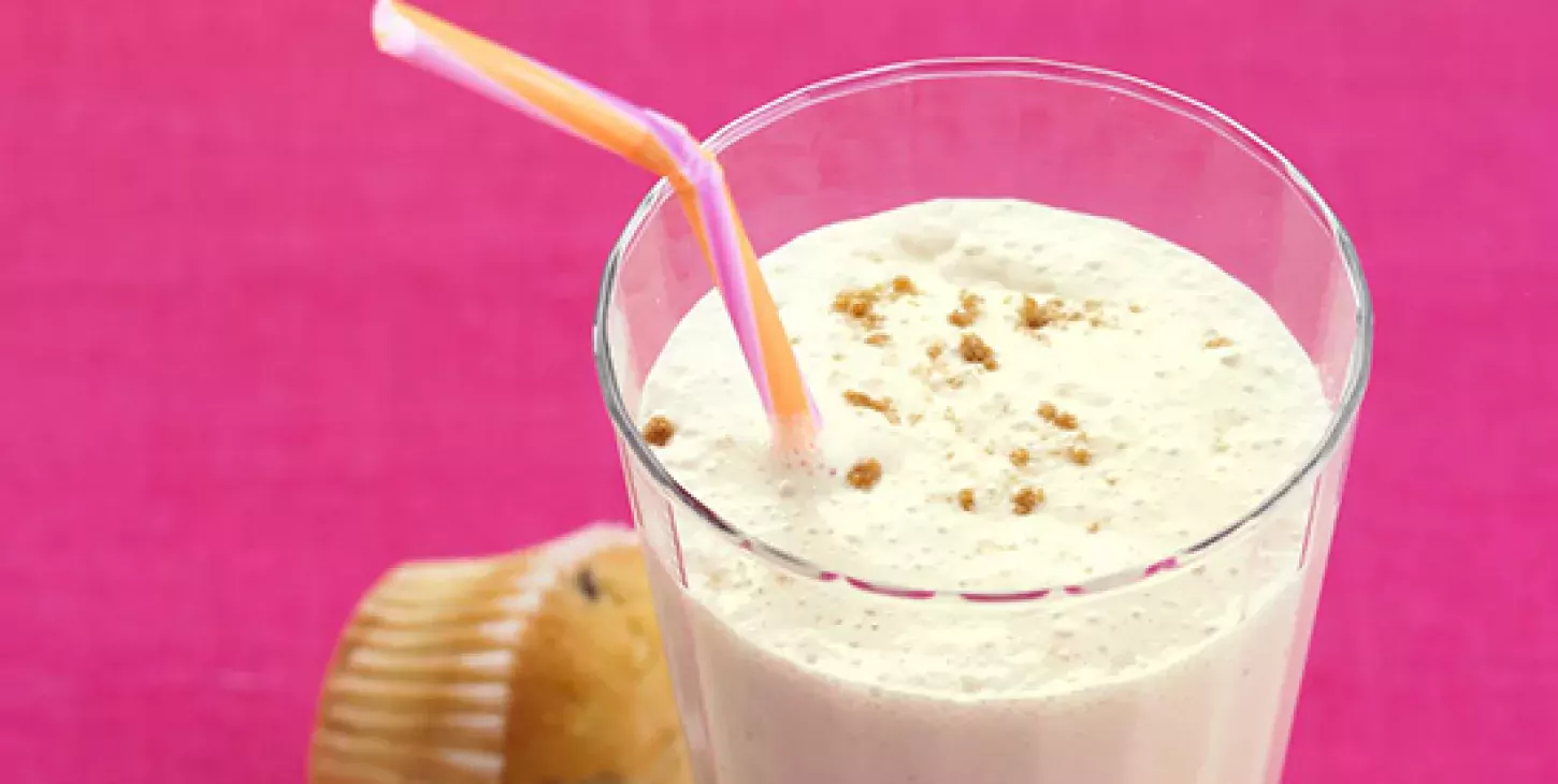 Milkshake banane lait fermenté lait concentré