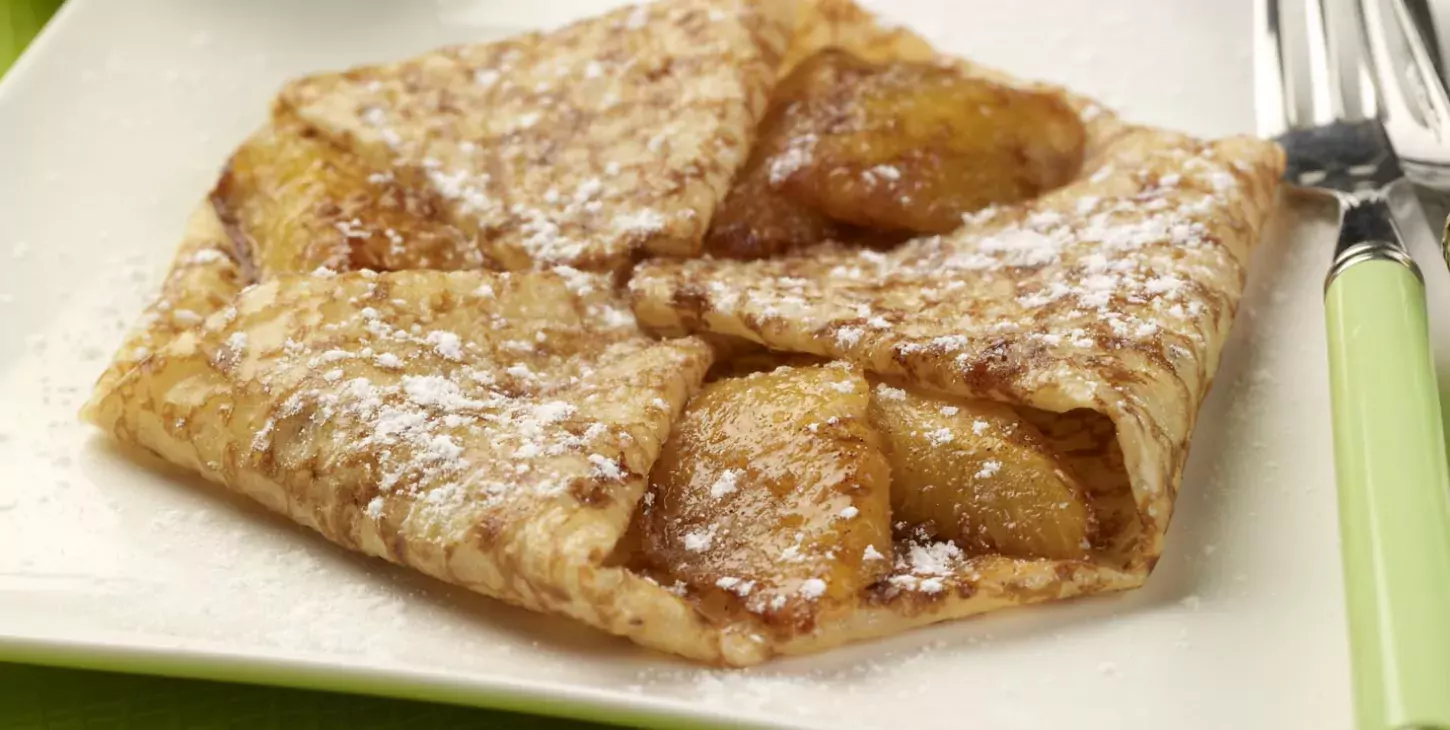 Crêpes à l’ananas caramélisé et aux épices