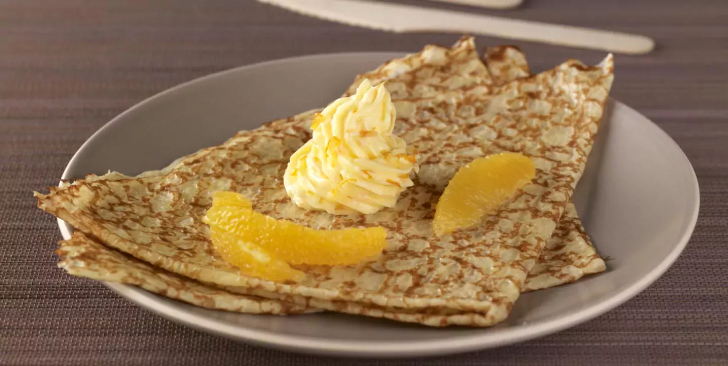 Crêpes au beurre d'orange