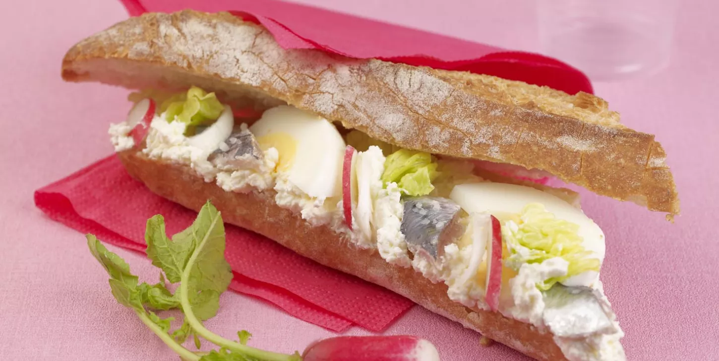 Sandwich craquant à la sardine