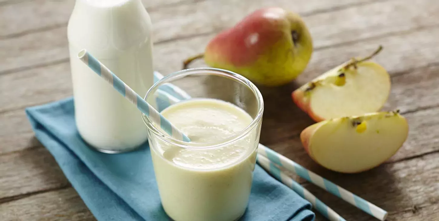 Smoothie pomme poire au Lait Ribot