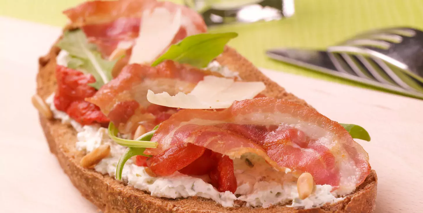 Bruschetta de pancetta