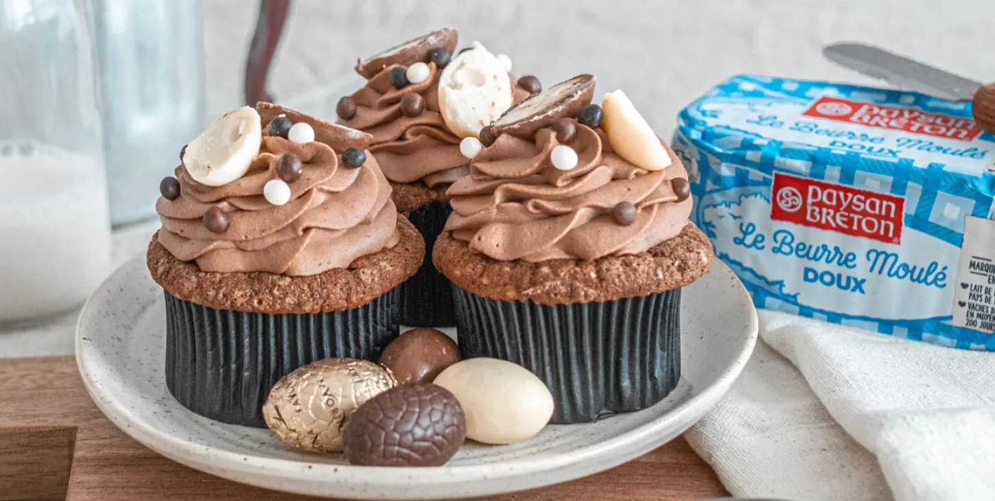 Cupcakes de Pâques au chocolat