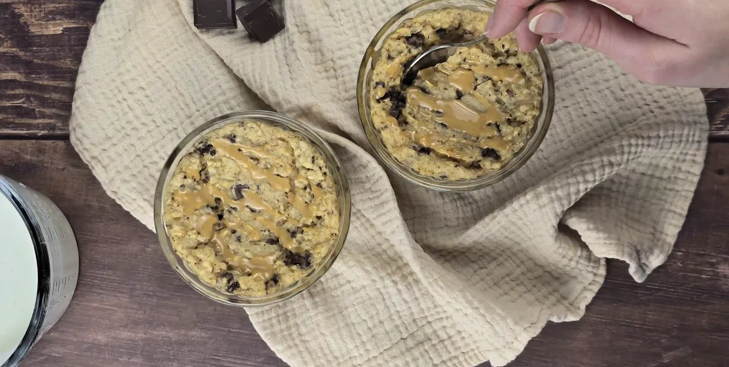 recette de porridge au four chocolat et noisettes